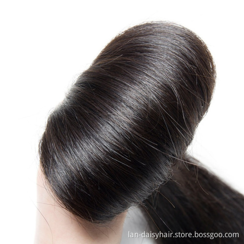 LAN DAISY No Shedding No Tangle 100% Real Human Hair Bundles Silky Straight Wave Hair